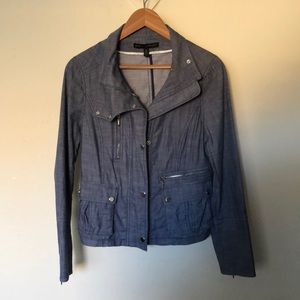 WHBM denim wash blazer